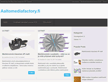 Tablet Screenshot of aaltomediafactory.fi